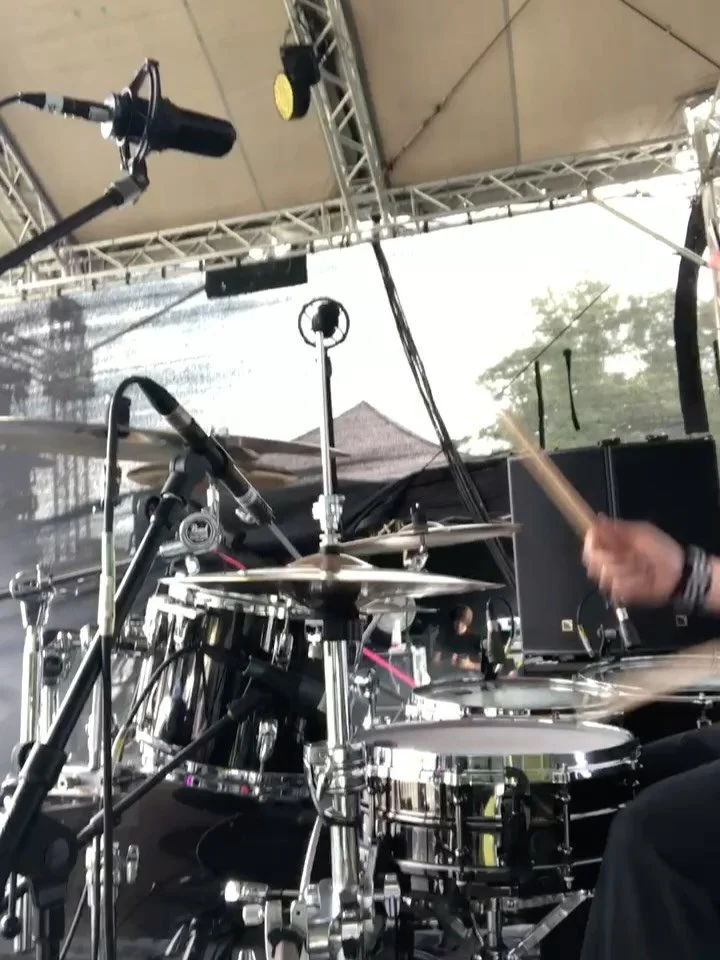 Some highlights from Saturday&rsquo;s Cider &amp; Music Festival in Norwich with the Really Hot Chili Peppers. Bloody hot but loads of fun and a great turnout for a 1pm show! Thanks to Gio, Will &amp; John for sorting us out. #drumlife @pearl_drums @