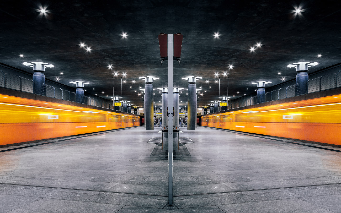 The branch line (U55) in Berlin makes little sense, but it exists anyway, photo from leupsi.com