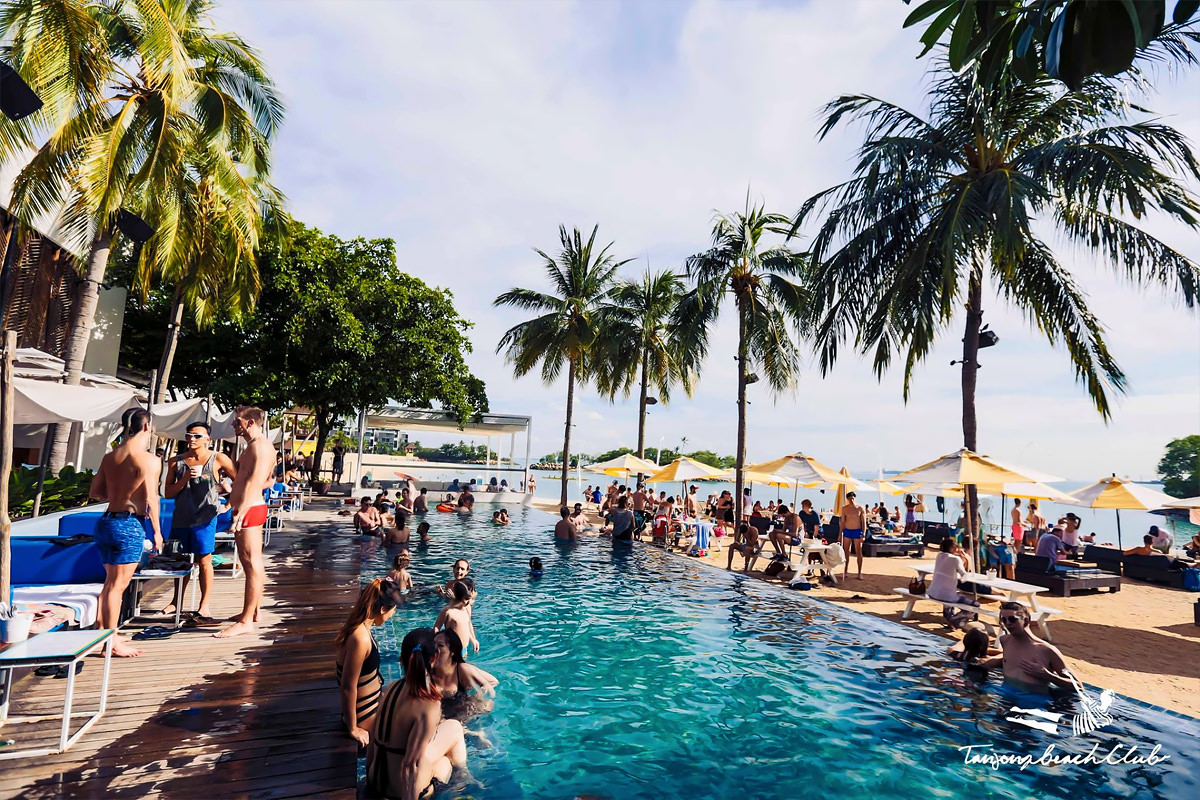 Sentosa's Tanjong Beach Club is more than just a place to hang out at, photo from Singapore Travel Guide