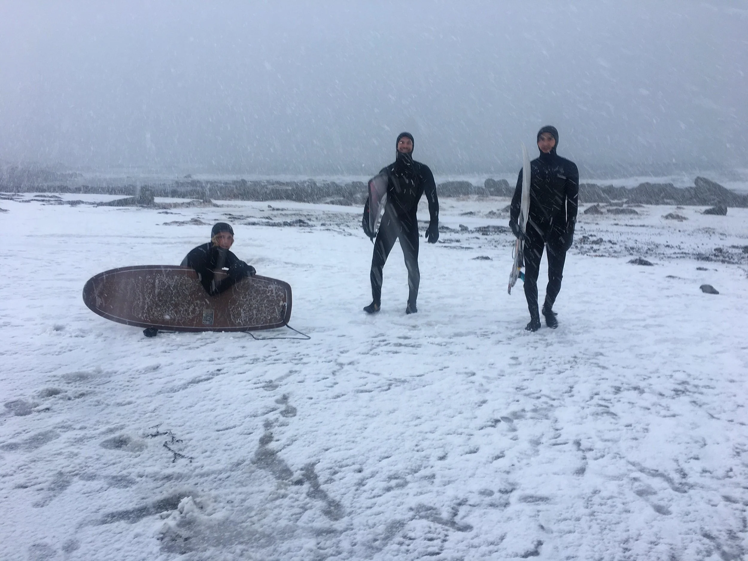 Alex, Mike and Eivind enjoying a nice beach day