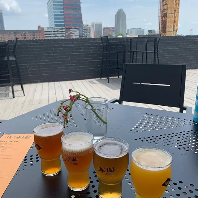 Finally made it to @wyehill. Great food, excellent service and, of course, an incredible view of Raleigh.