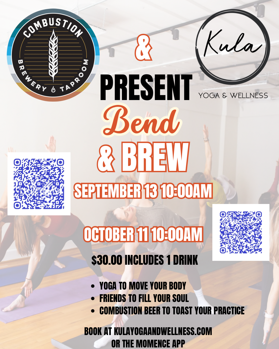 Bend and Brew Kula at Combustion