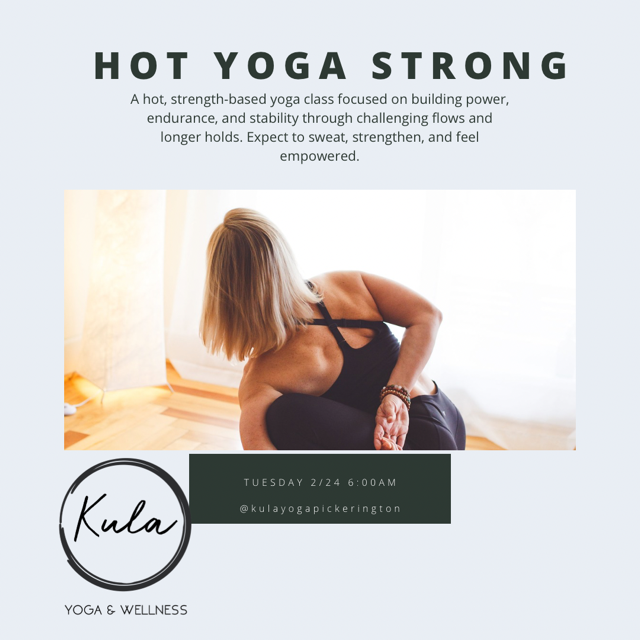 Hot Yoga Strong Pop Up!