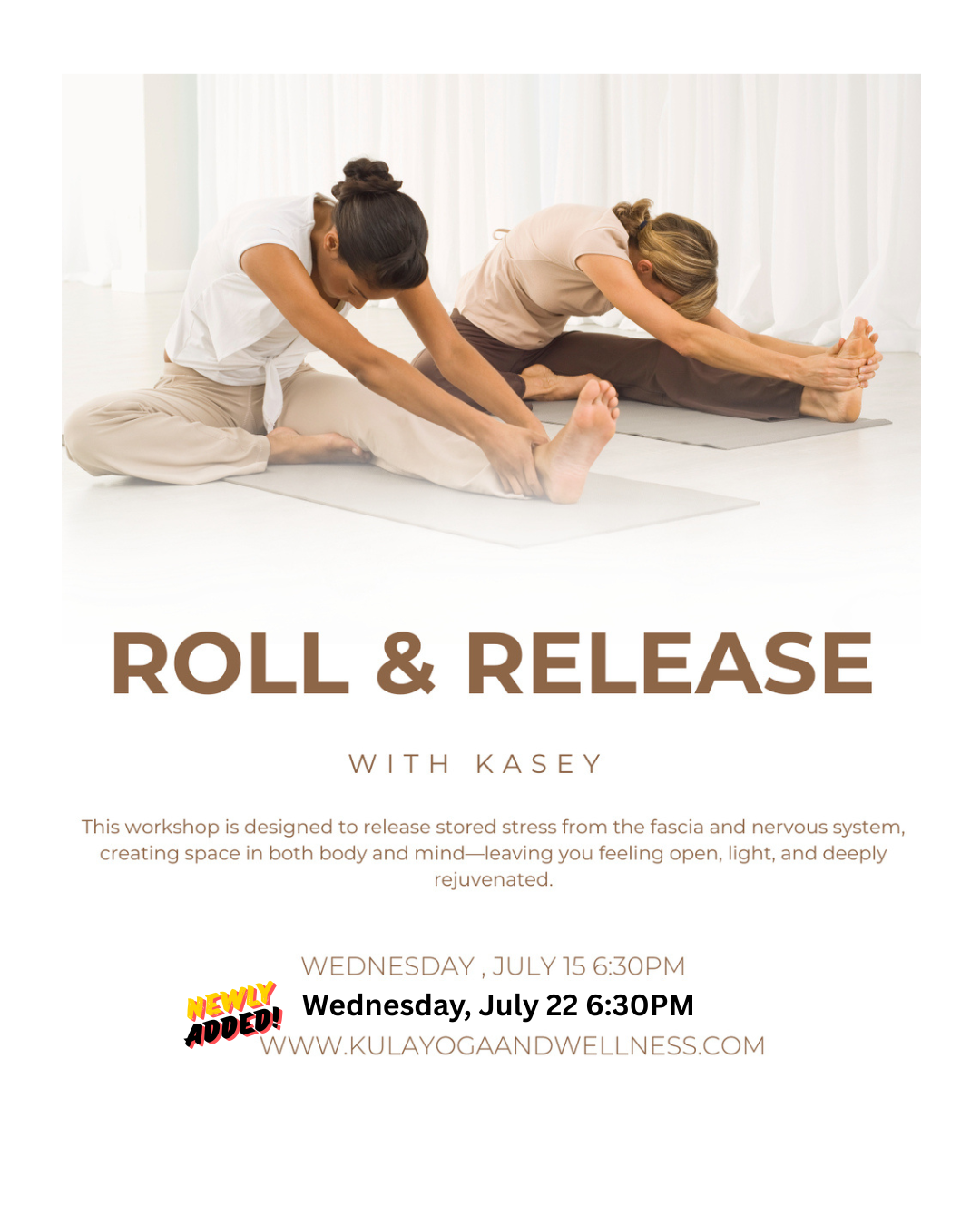 Roll &amp; Release with Kasey  