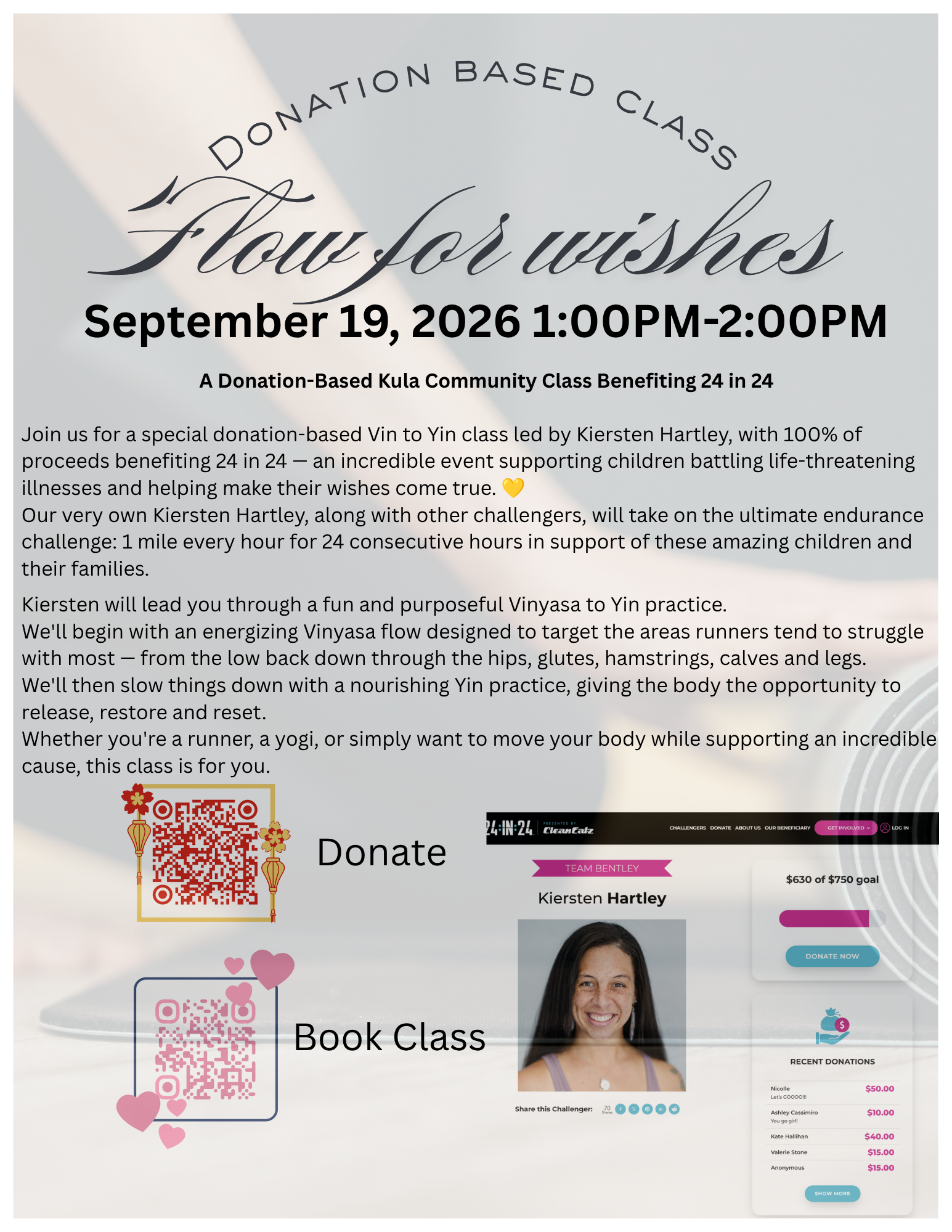 Flow for Wishes: A Donation Gives Back Class