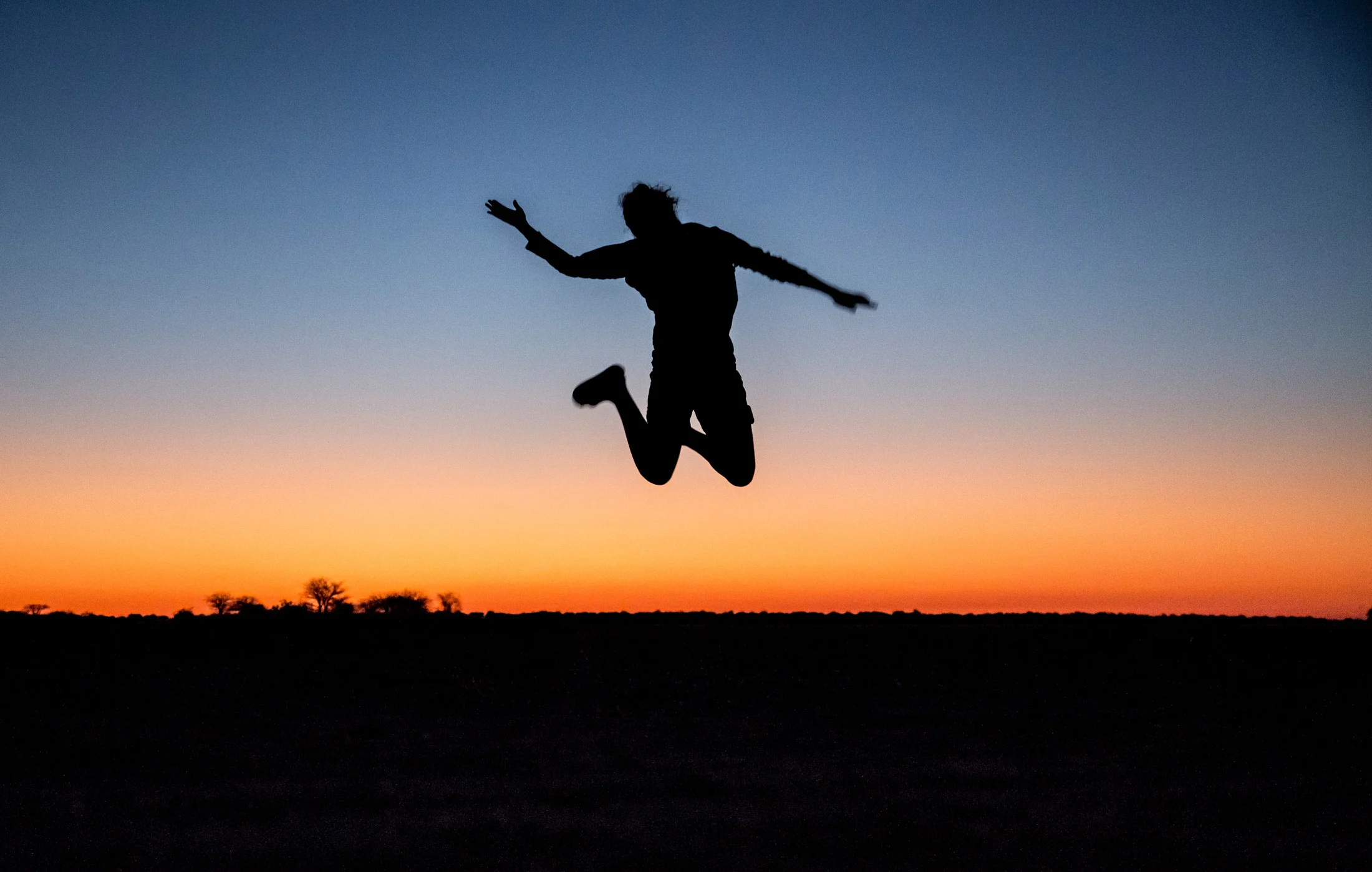 Sunset Jump, Botswana
