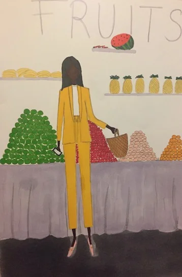 The first drawing of our Dijon suit (coming soon)