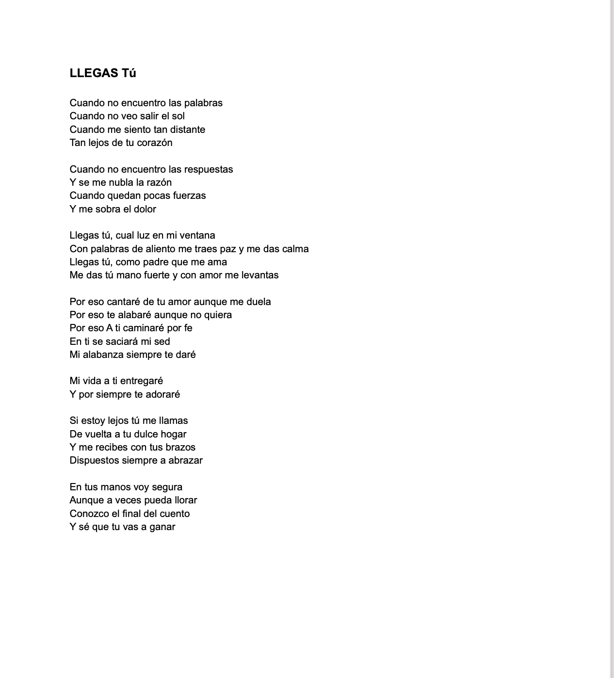 Llegas  Tú - Creative Sessions