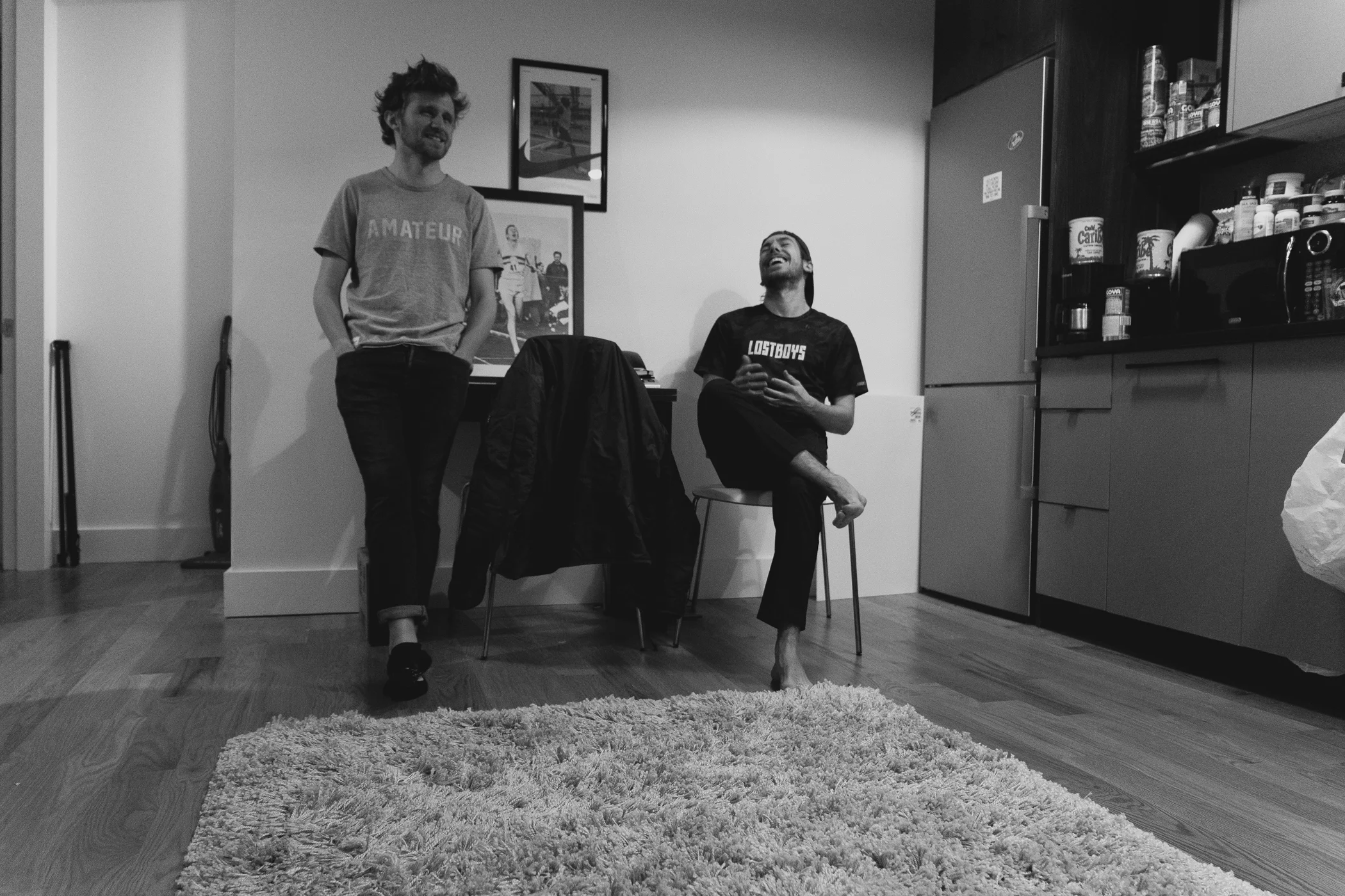 Co-founders Tim Rossi and Jeremy Mulvey in their apartment in Brooklyn 