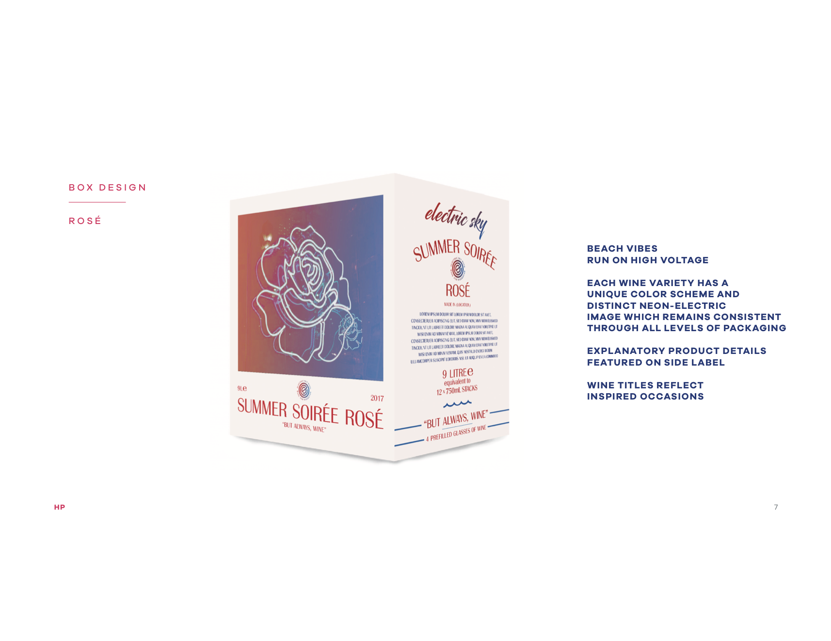 Rosé Wine Case Package for Electric Sky Wine