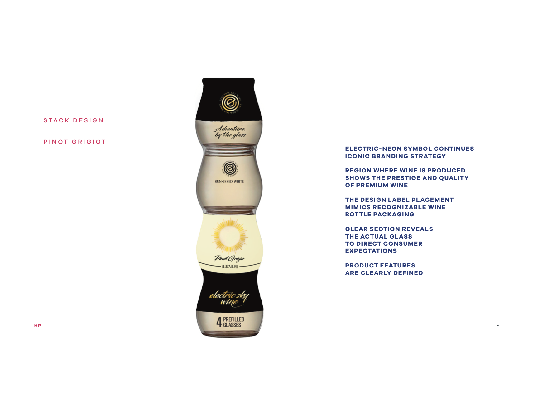 White Wine Stackable Sleeve Packaging