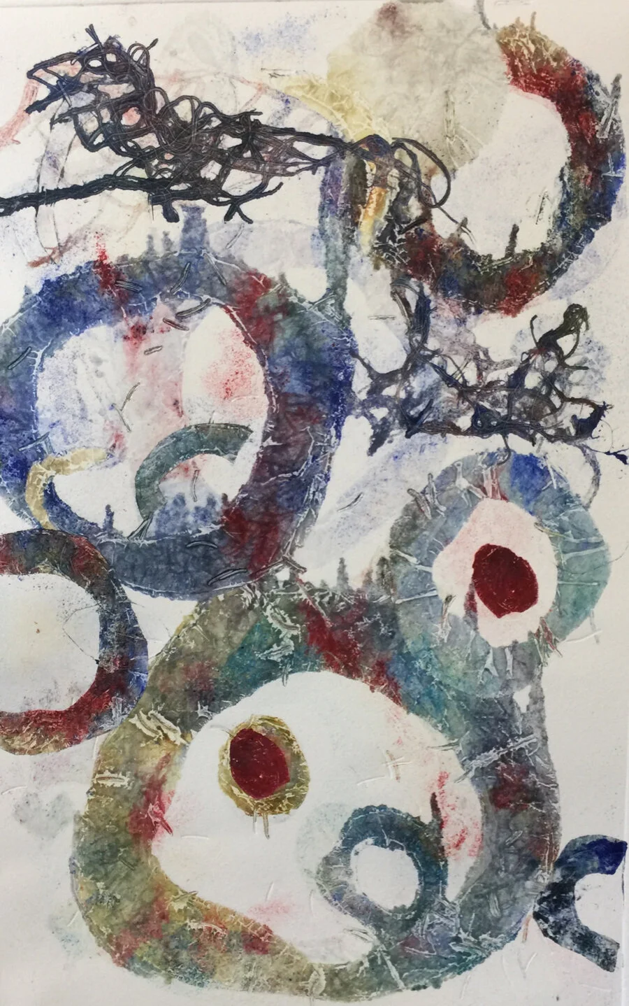 13x20 Original Pastel Mono-Print $425