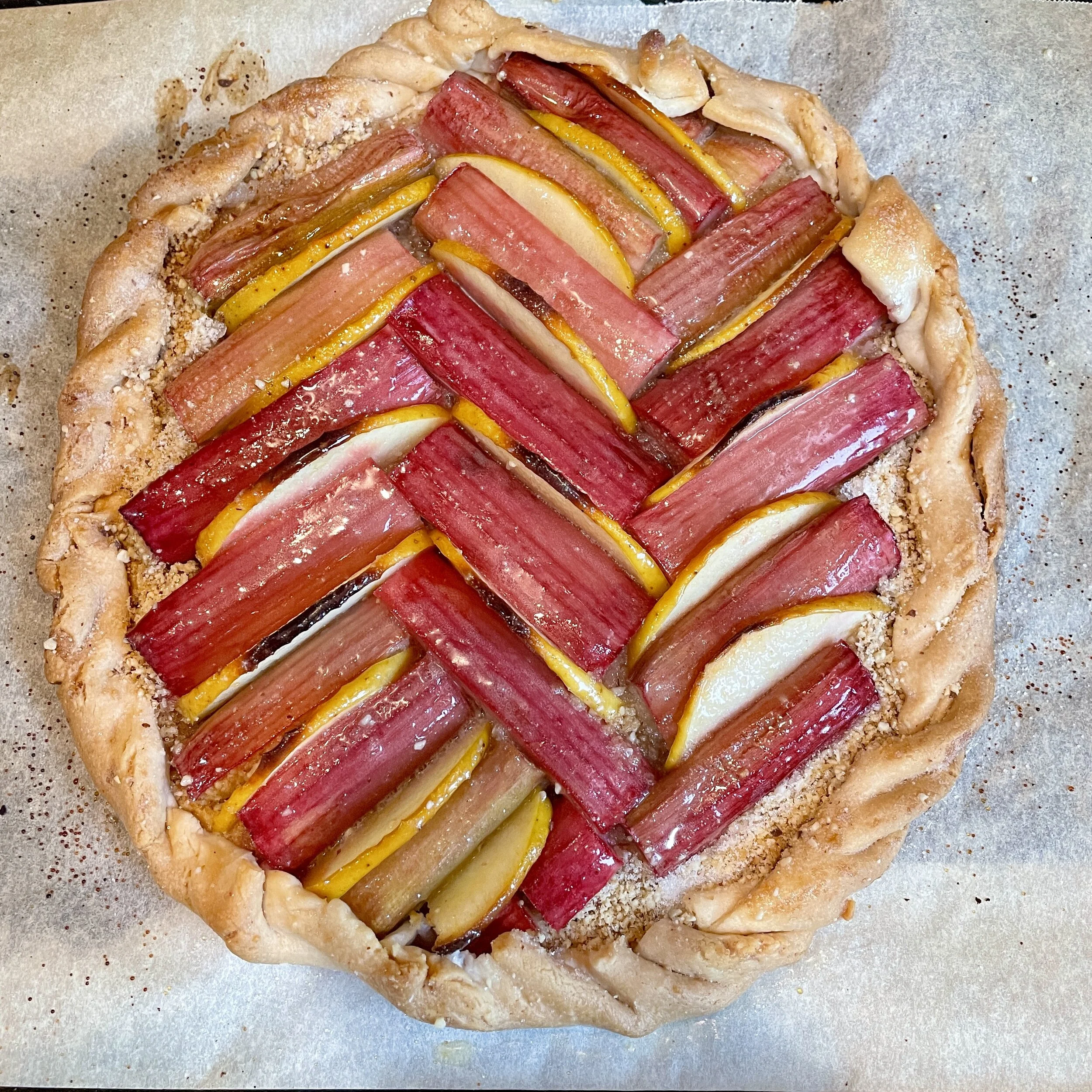 Rhubarb Galette 