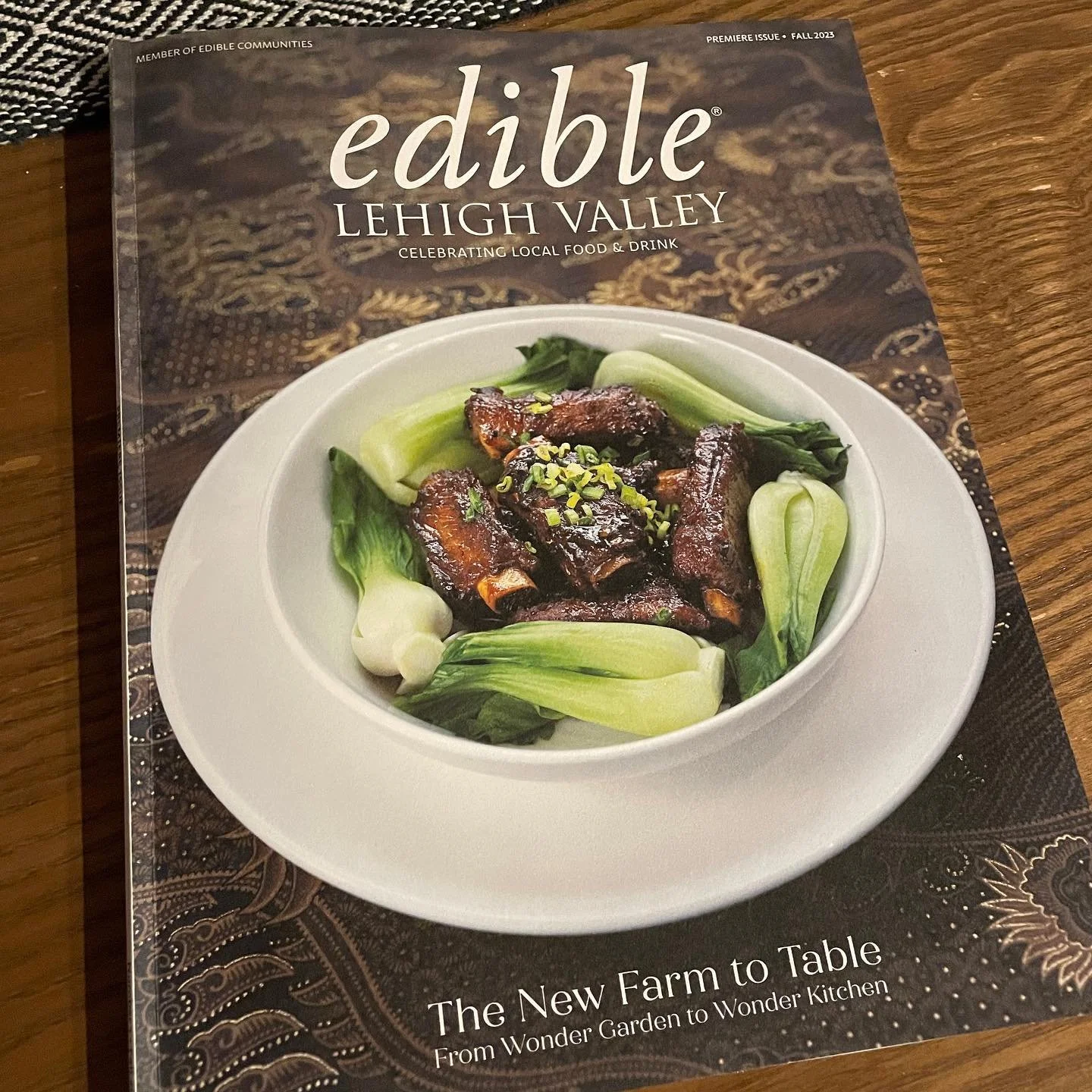 I&rsquo;m delighted to be part of the inaugural issue of Edible Lehigh Valley! I got to hang out with @localmamacatering  and yes, I got to sample that amazing dish! (swipe!) Please give @edible_lehigh_valley a follow&hellip; there&rsquo;s more to co