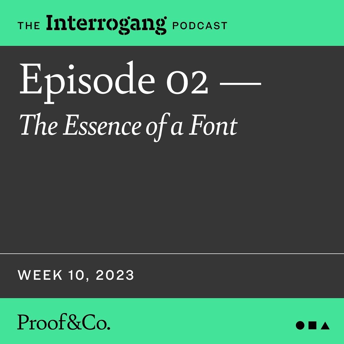 We present for your weekend listening pleasure, the newest episode of the Interrogang Podcast&mdash;a shorter format this time though with a quick, snappy chat about the releases from Week 10, 2023. 
🎙️
Listen in at the link in the bio!