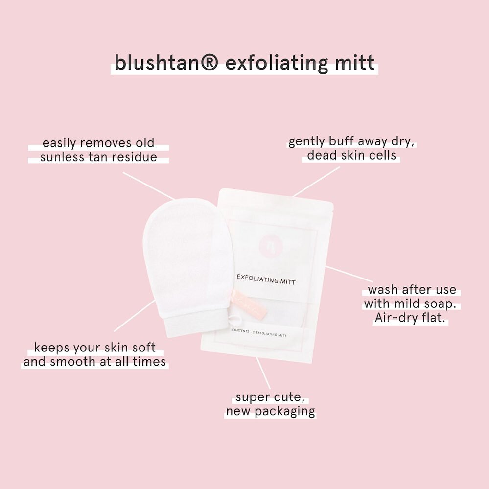 Monday reminder: the only ex you need in your life is your blushtan&reg; Exfoliating Mitt 😉