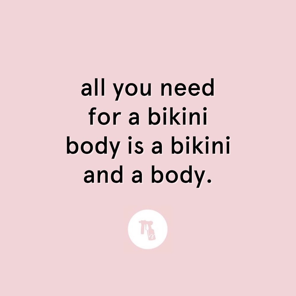 every body is a bikini body and it&rsquo;s as simple as that ✨👏🏼