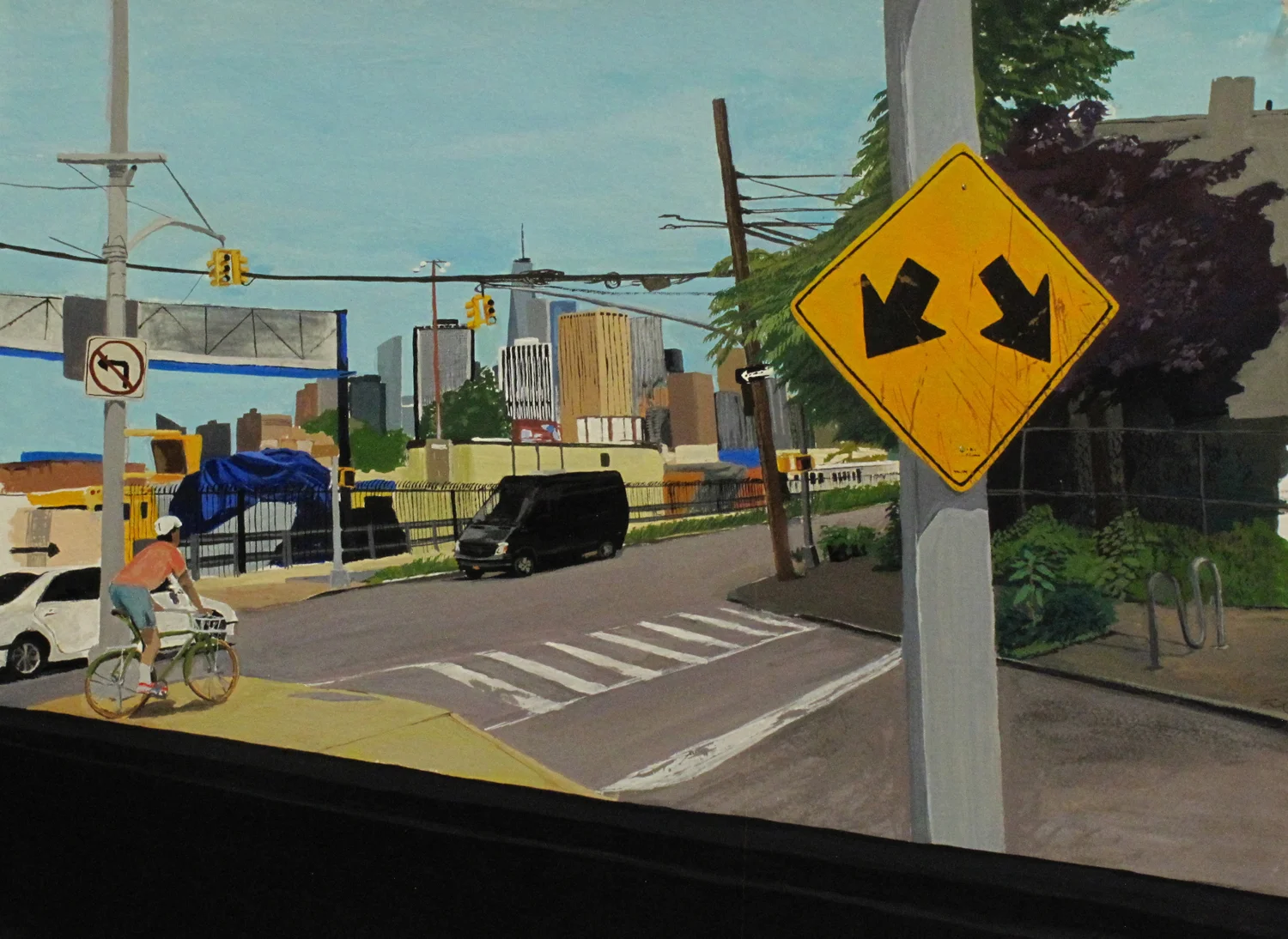  Gouache on paper  12" x 16"  2017 