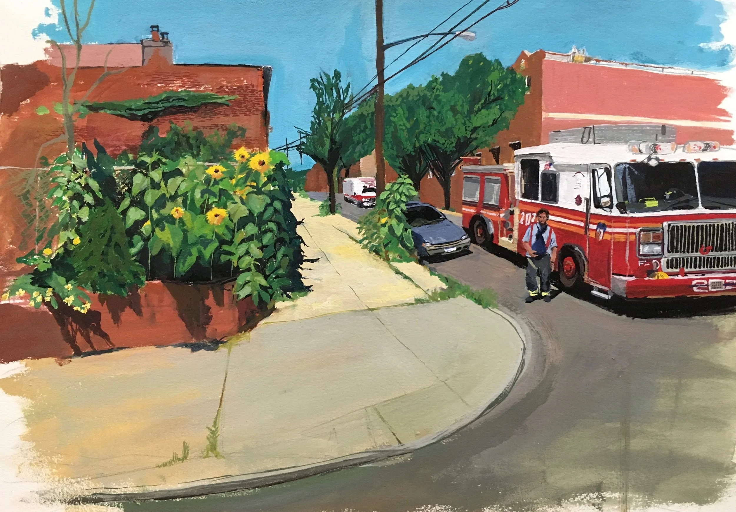  gouache, 12” X 16”, 2017 