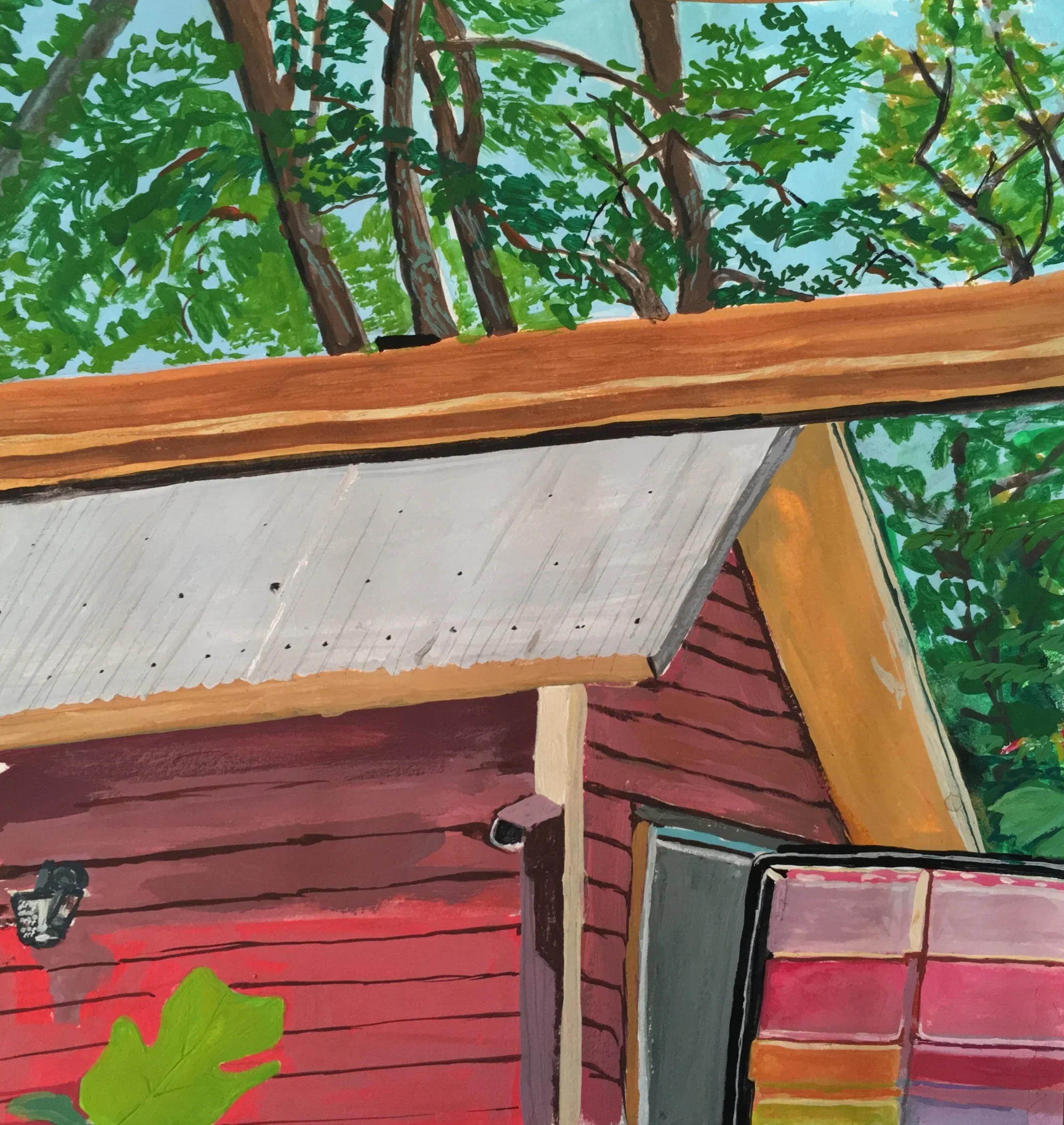   Celo summer,  Gouache, 2017 