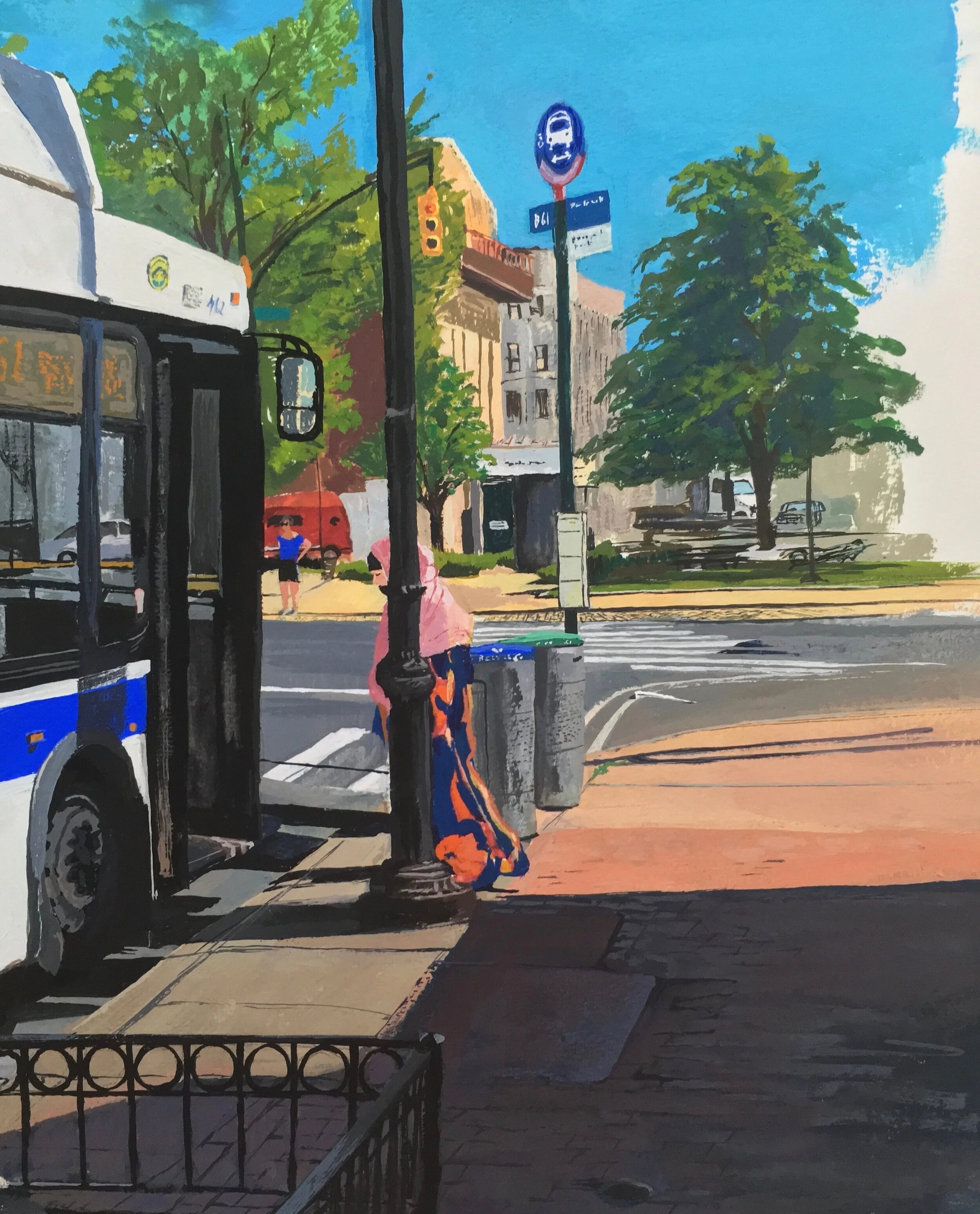  gouache, 12” X 10” , 2019   