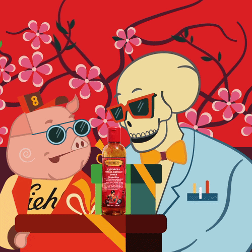 Lucky with Mr Bones.gif