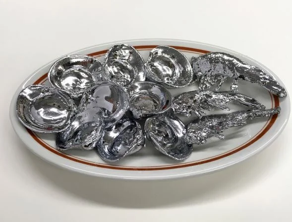 Robert Watts, Chrome Shrimps and Clams, Sculpture, 1964, Metropolitan Museum.