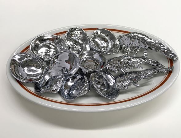 Robert Watts, Chrome Shrimps and Clams, Sculpture, 1964, Metropolitan Museum.