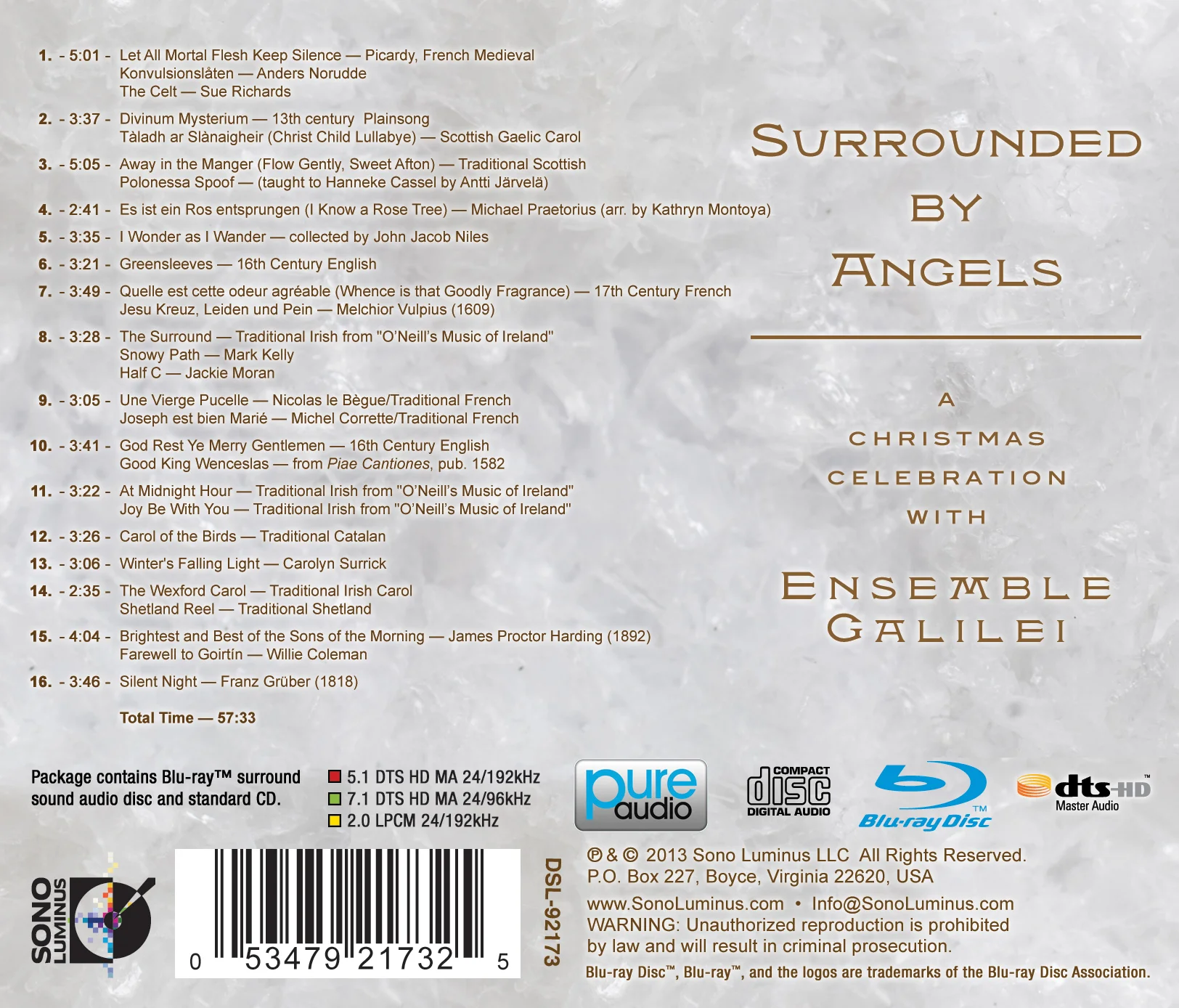 Surrounded by Angels (Blu-ray) — Sono Luminus | Recording Studio 