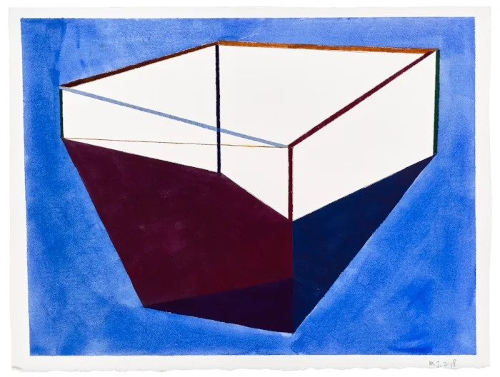 BetweenRocks-I, 2018, 11x15, Watercolor and gouache on Paper