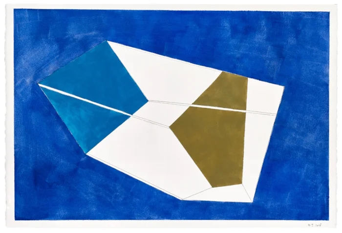 BetweenRocks-IV, 2018, 15x22, Watercolor and gouache on Paper