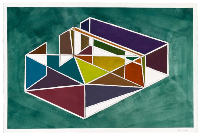 OpeningNight-III, 2018, 15x22, Watercolor and gouache on Paper, Private Collection