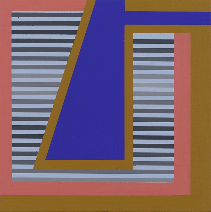 The Four Ms, 2025, 12x12, Matte Acrylic and Flashe on Canvas