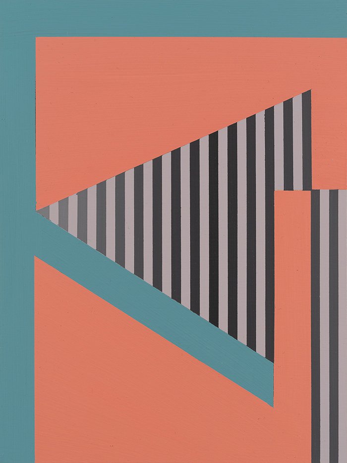 K is For  Karma, 2025, 9x12, Matte Acrylic and Flashe on Panel