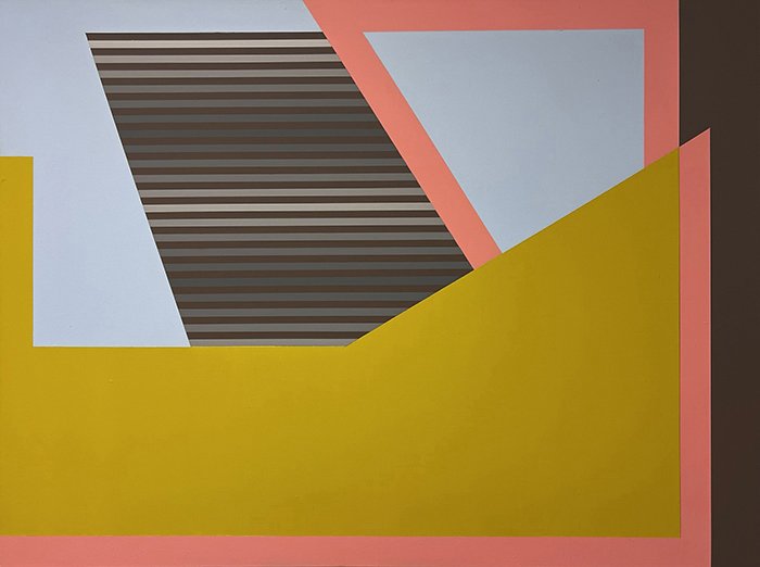 The Midnight Express, 2025, 36x48, Matte Acrylic and Flashe on Canvas