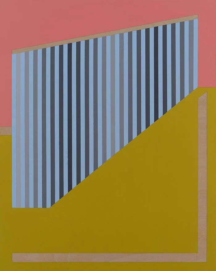 Metro 25, 2025, 24x30, Matte Acrylic and Flashe on Panel