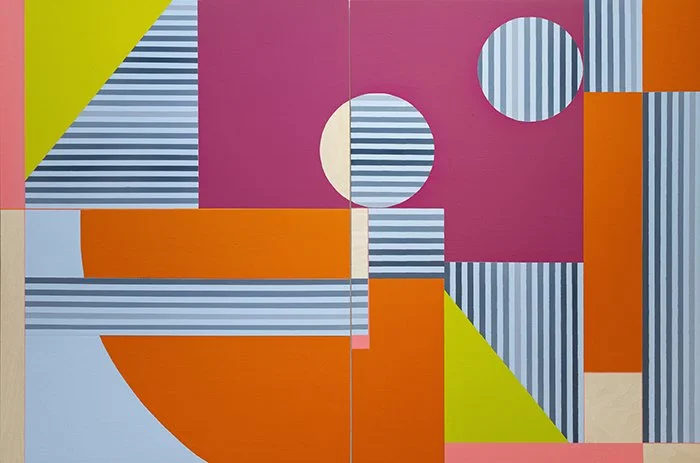 Bring Me Back Into The Fold, 2025, 40x60,  Matte Acrylic and Flashe on Panel