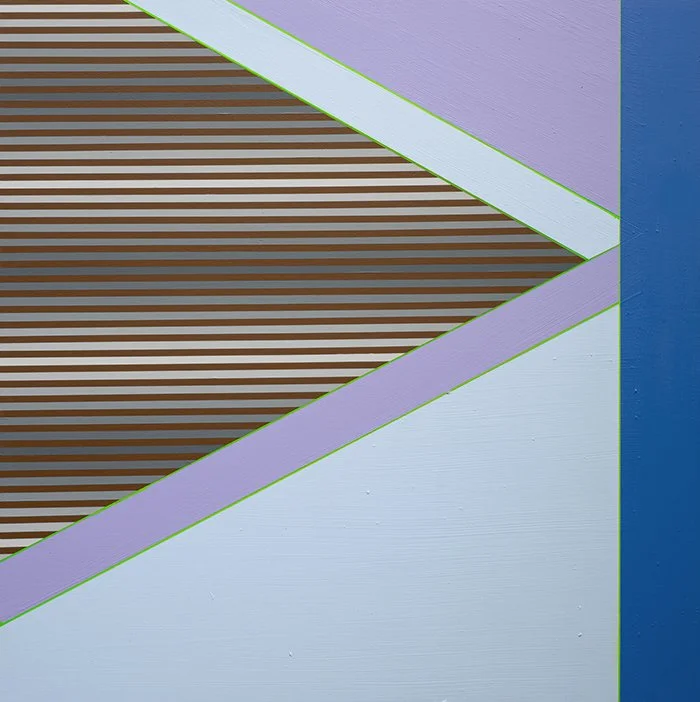 The Violet Thunder, 2025, 24x24, Matte Acrylic and Flashe on Panel