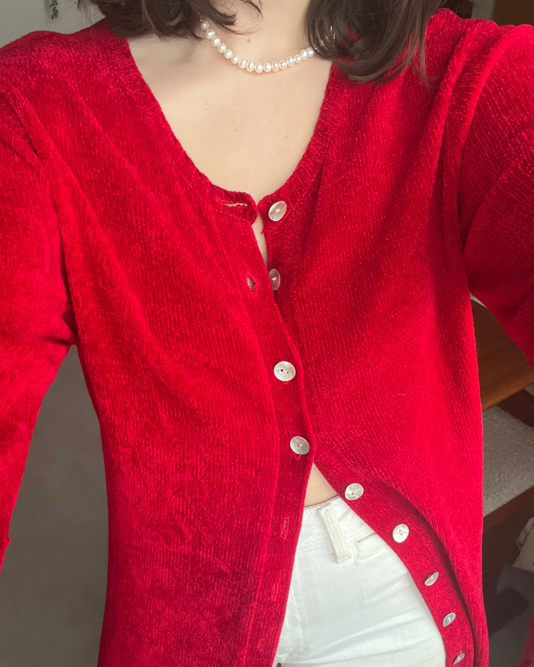 Cherry Cardigan Sweater
