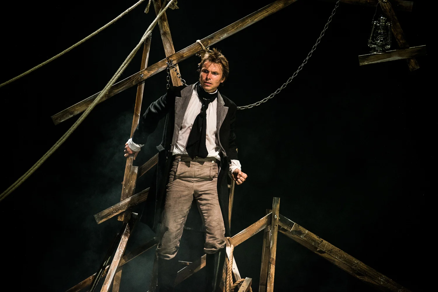 “There are two obvious essentials for a successful production – Victor Frankenstein himself and his Creature. Ben Warwick is a commanding presence as Frankenstein, playing the deity-defying scientist with a gripping, ever-increasing intensity as his life unravels…the production is powered by the electricity of Warwick’s central performance.”