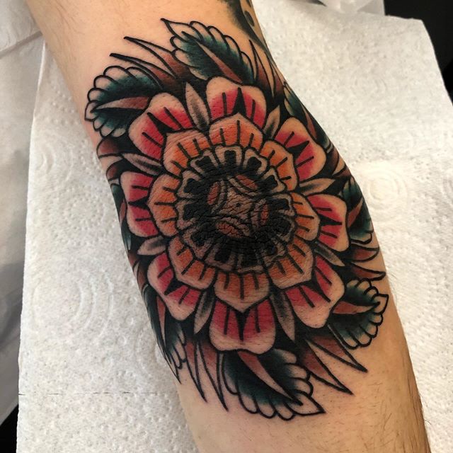 Elbow for Connor. Thanks so much for sitting so well! @blacklanterntattoo joshmarkstattoo@gmail.com