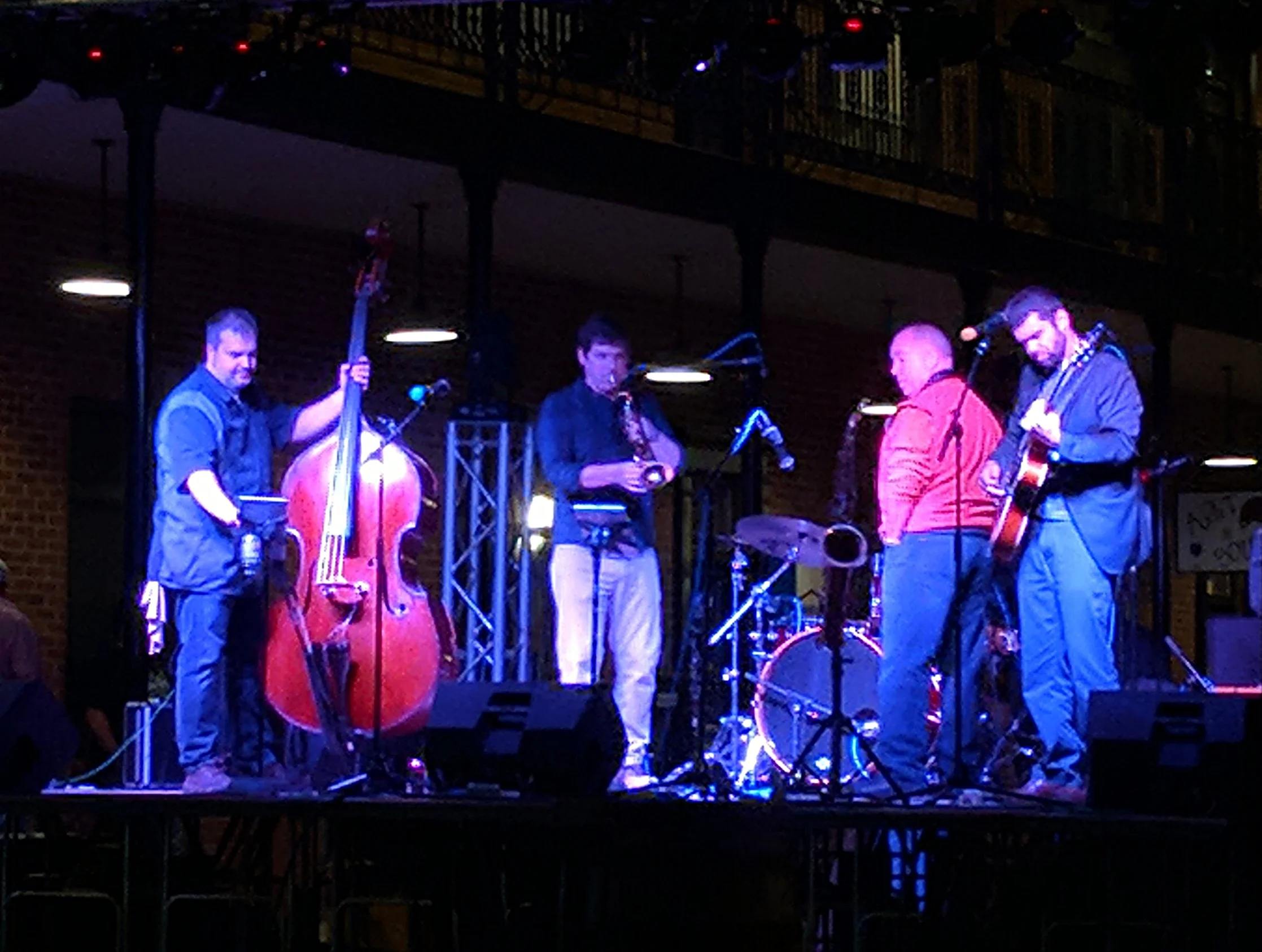 Nathan Taylor and Friends at Pour Brothers' Courtyard Concert Series in 2017