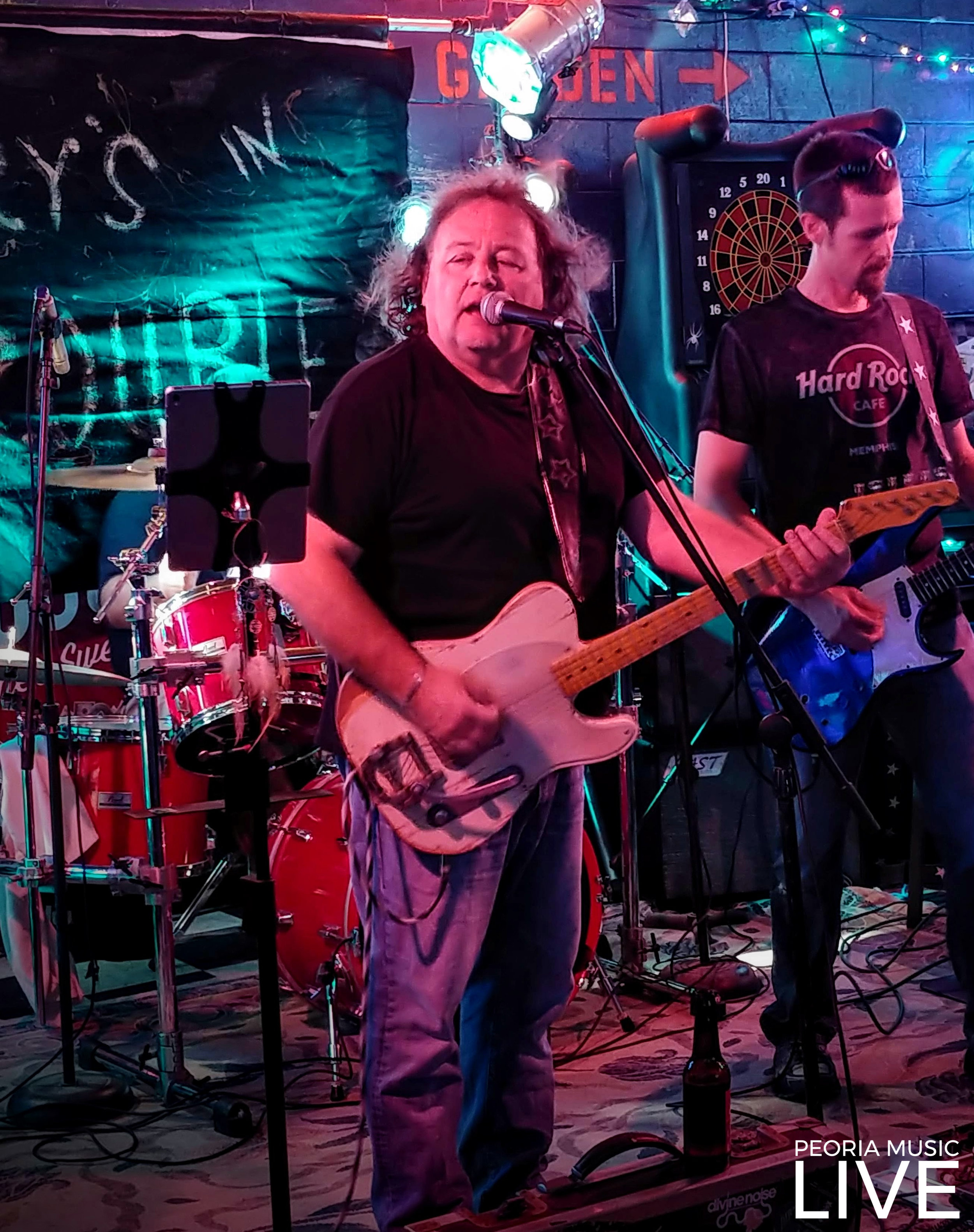 Brian Larson & Shawn Shawn Soens of Gary's in Trouble. Photo taken at Christy's Place in Washington, Aug 25, 2018