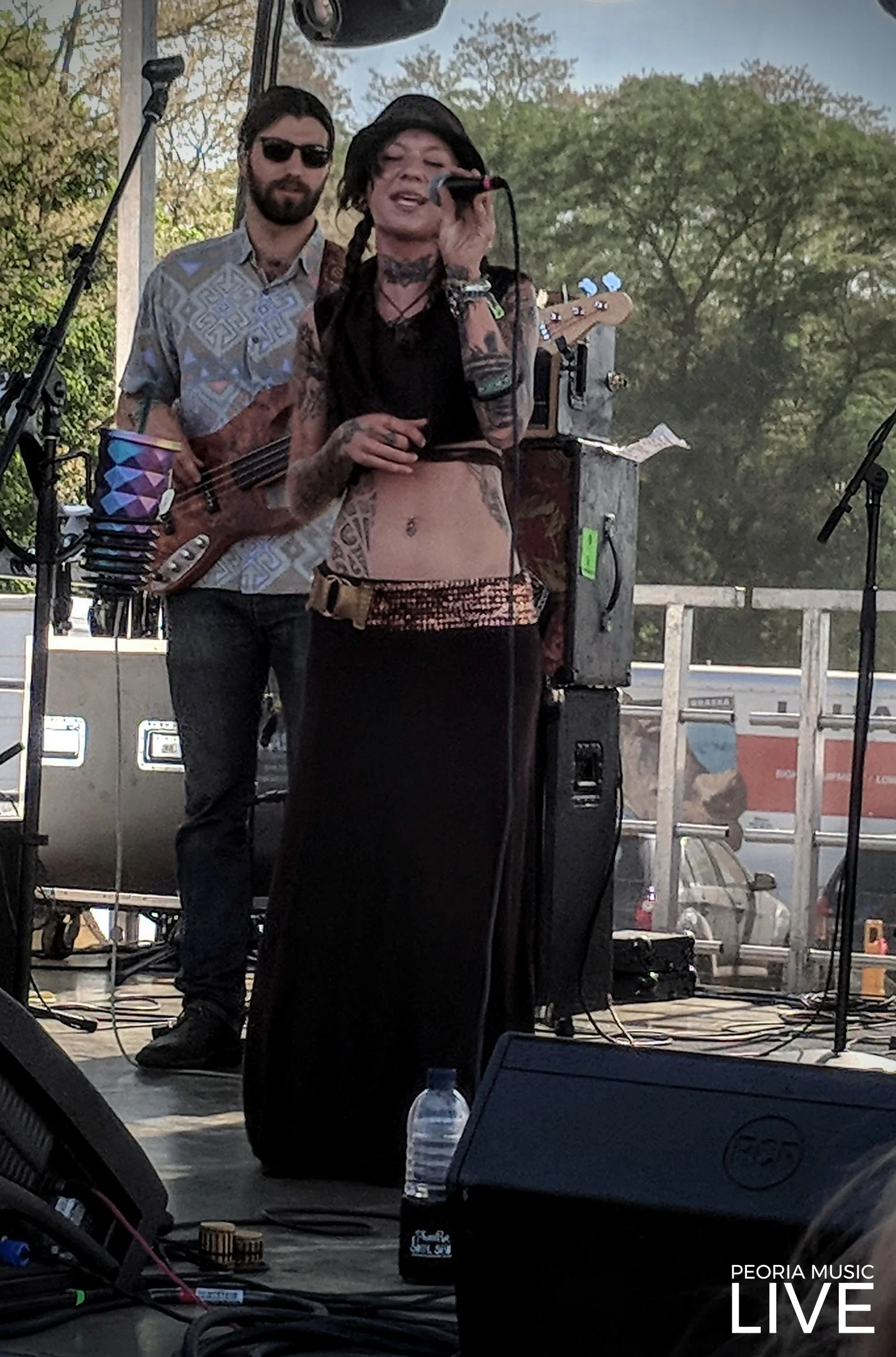 PhanoeRae on stage at Summer Camp 2018