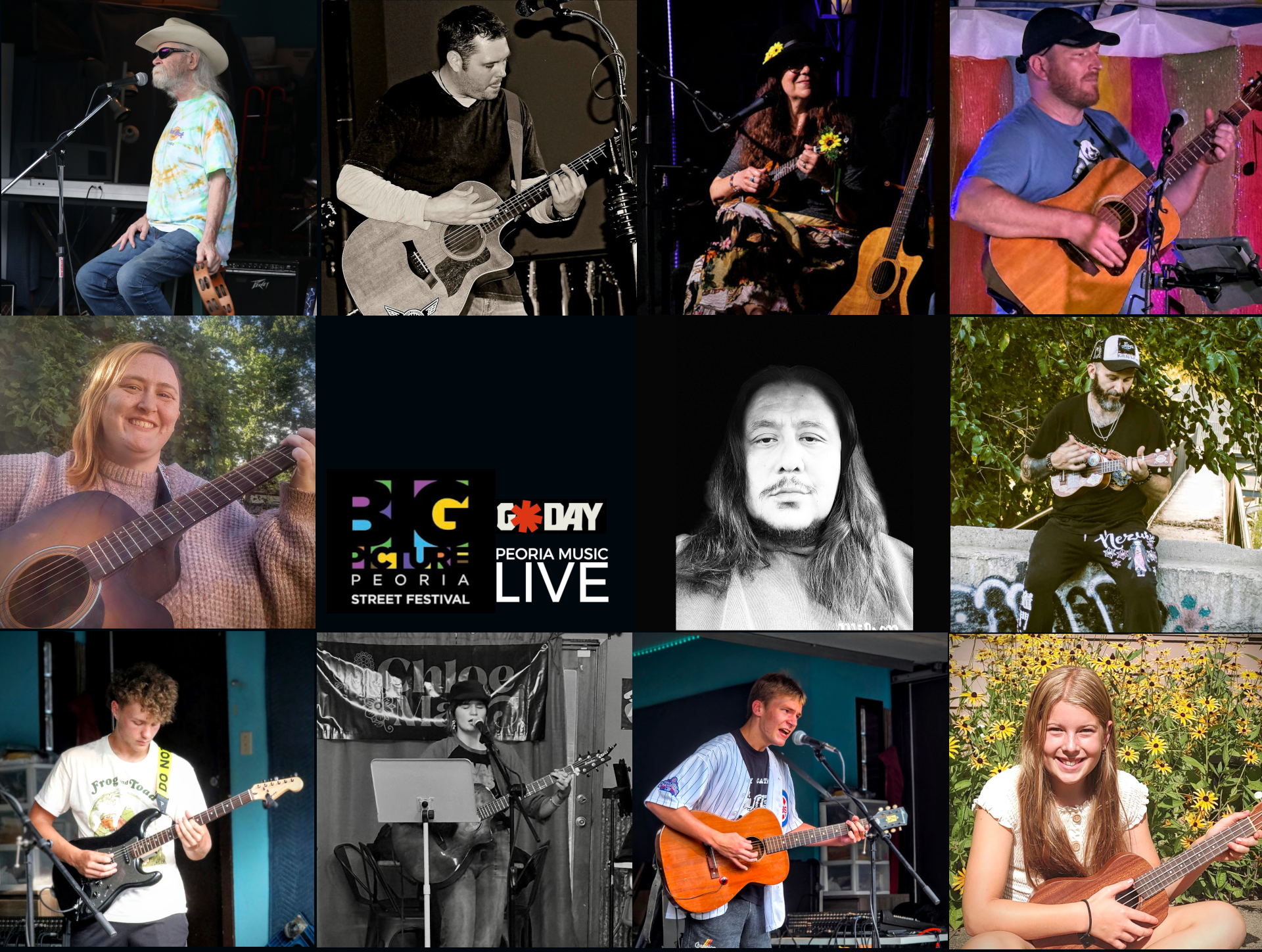 Meet the Songwriters from the Acoustic Originals Showdown at the Big Picture Peoria Street Festival!