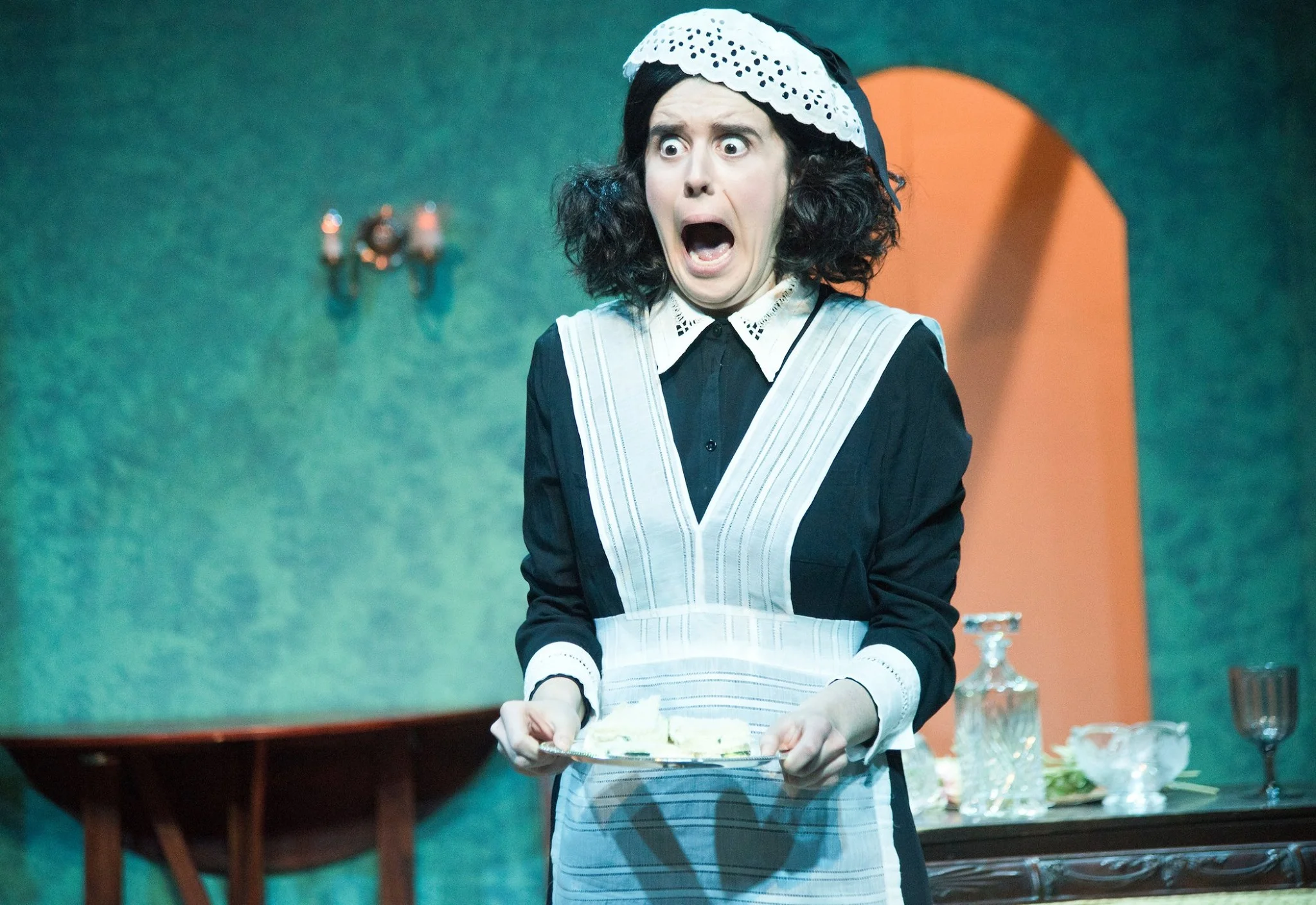 Annapolis Shakespeare Company’s 2018 production of Blithe Spirit. Directed by Sally Boyett. Photo by Joshua McKerrow.