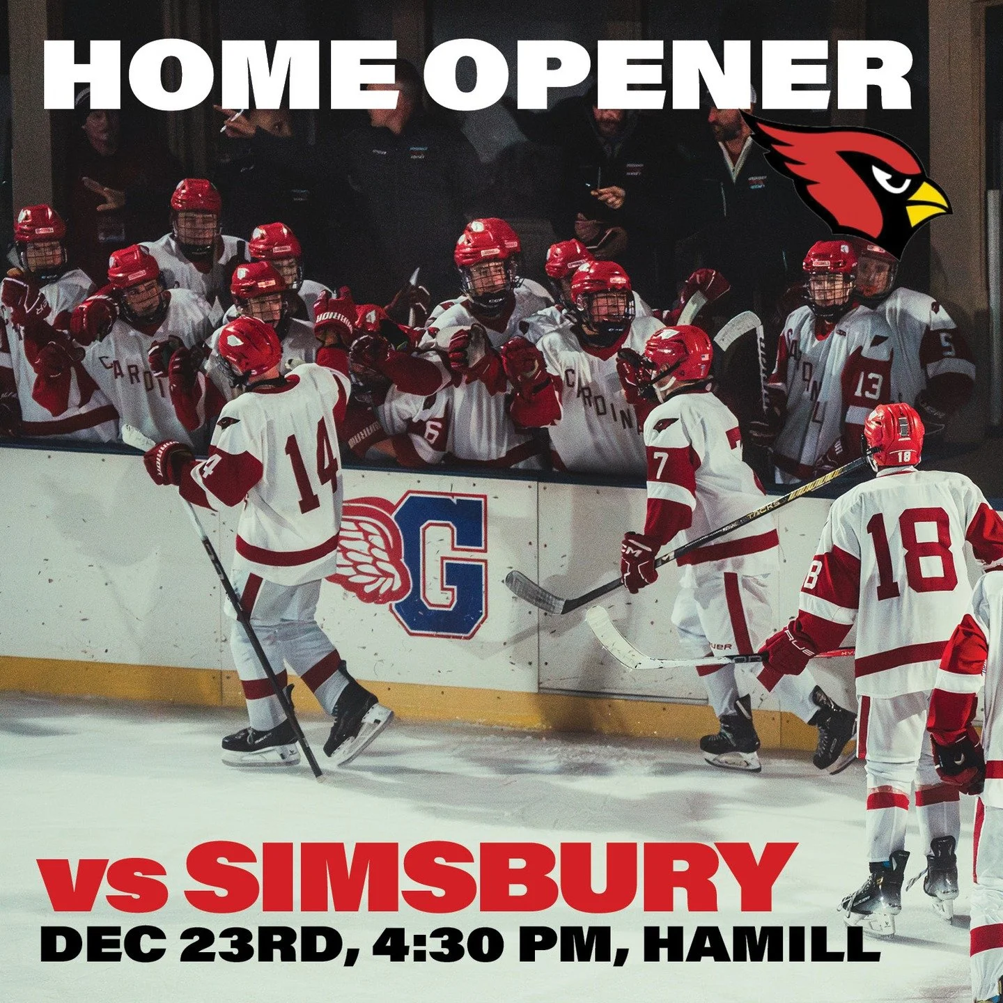 @cardspuck #homeopener #gobigred