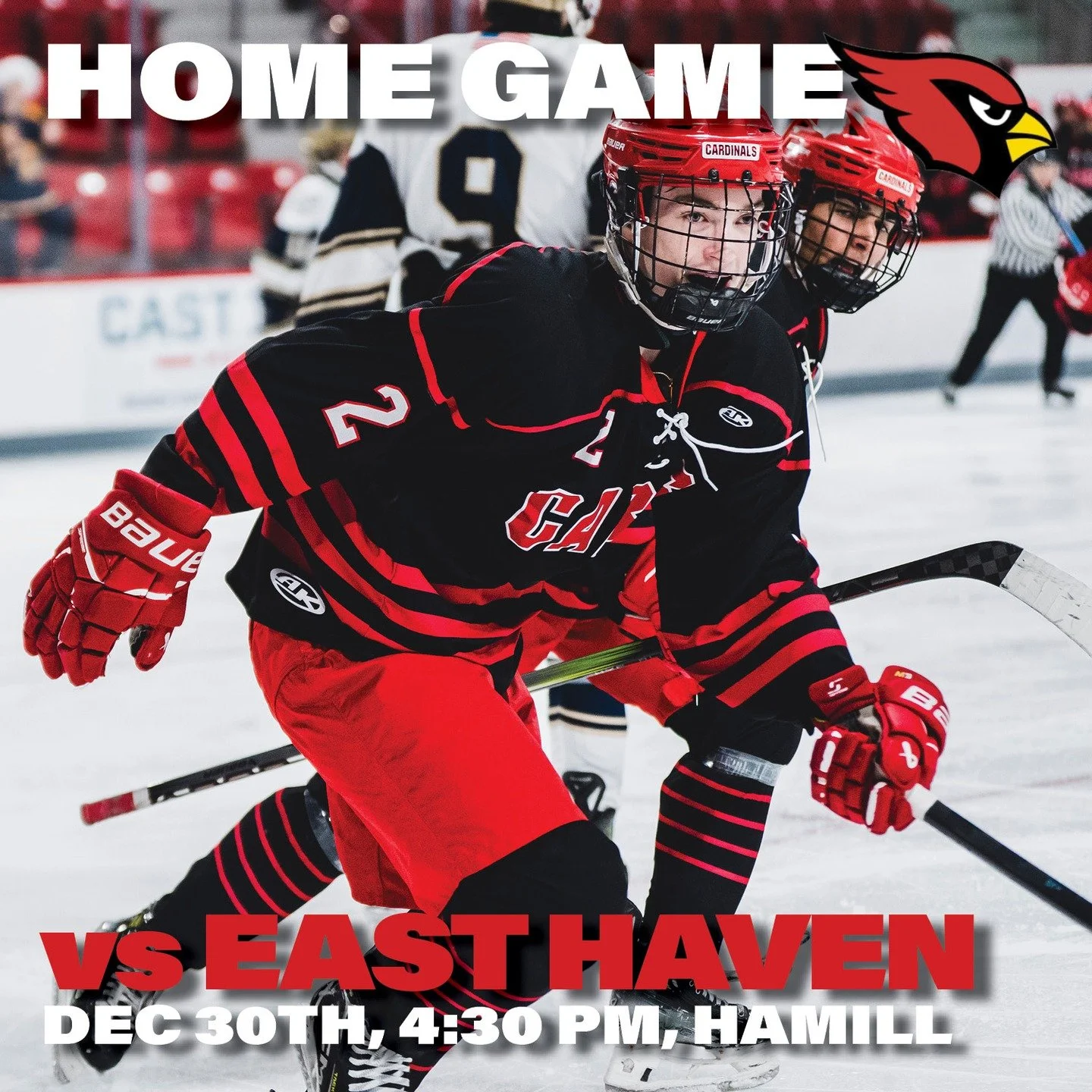 @cardspuck @easthavenhockey #holidayhockey #gobigred