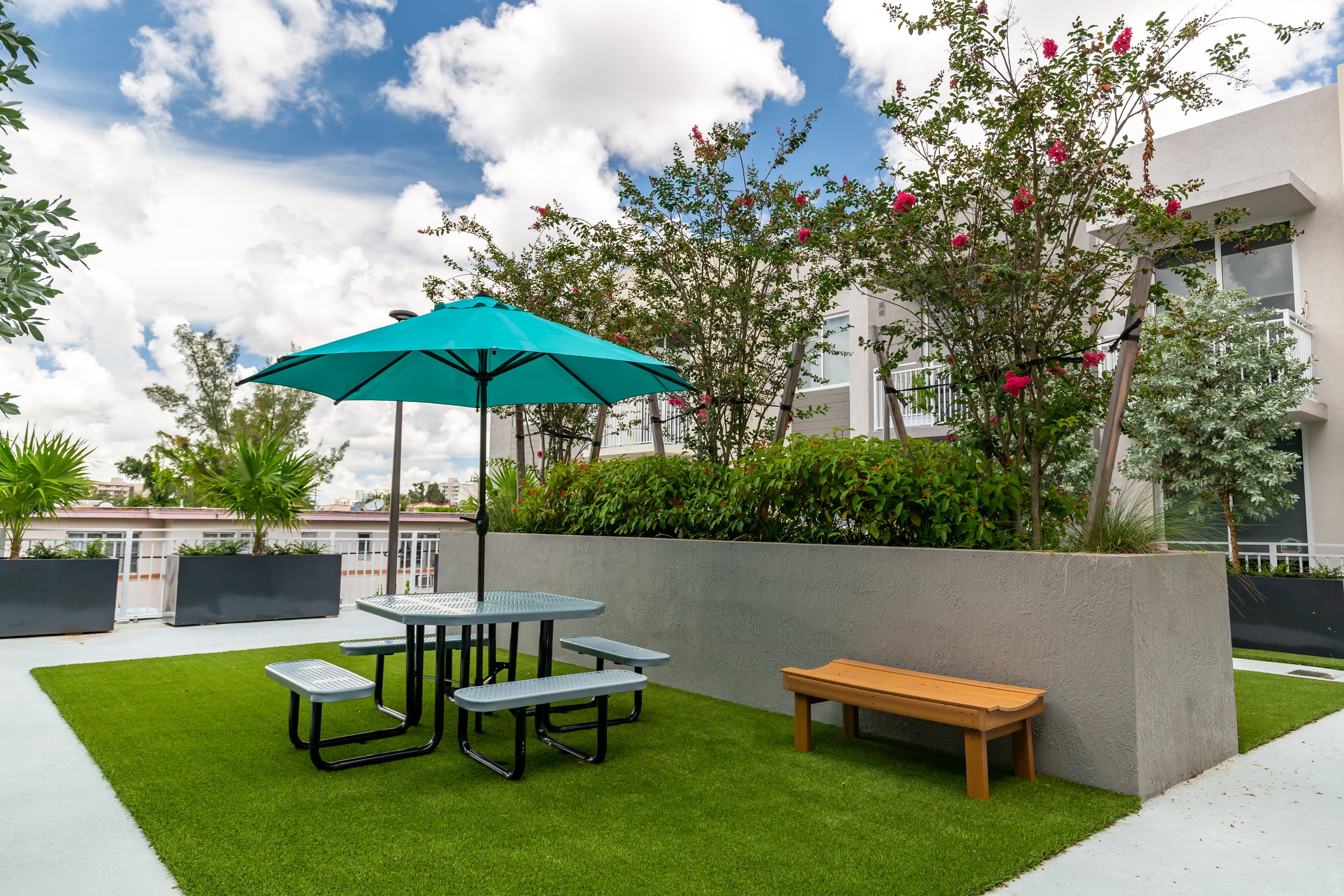 Outside seating