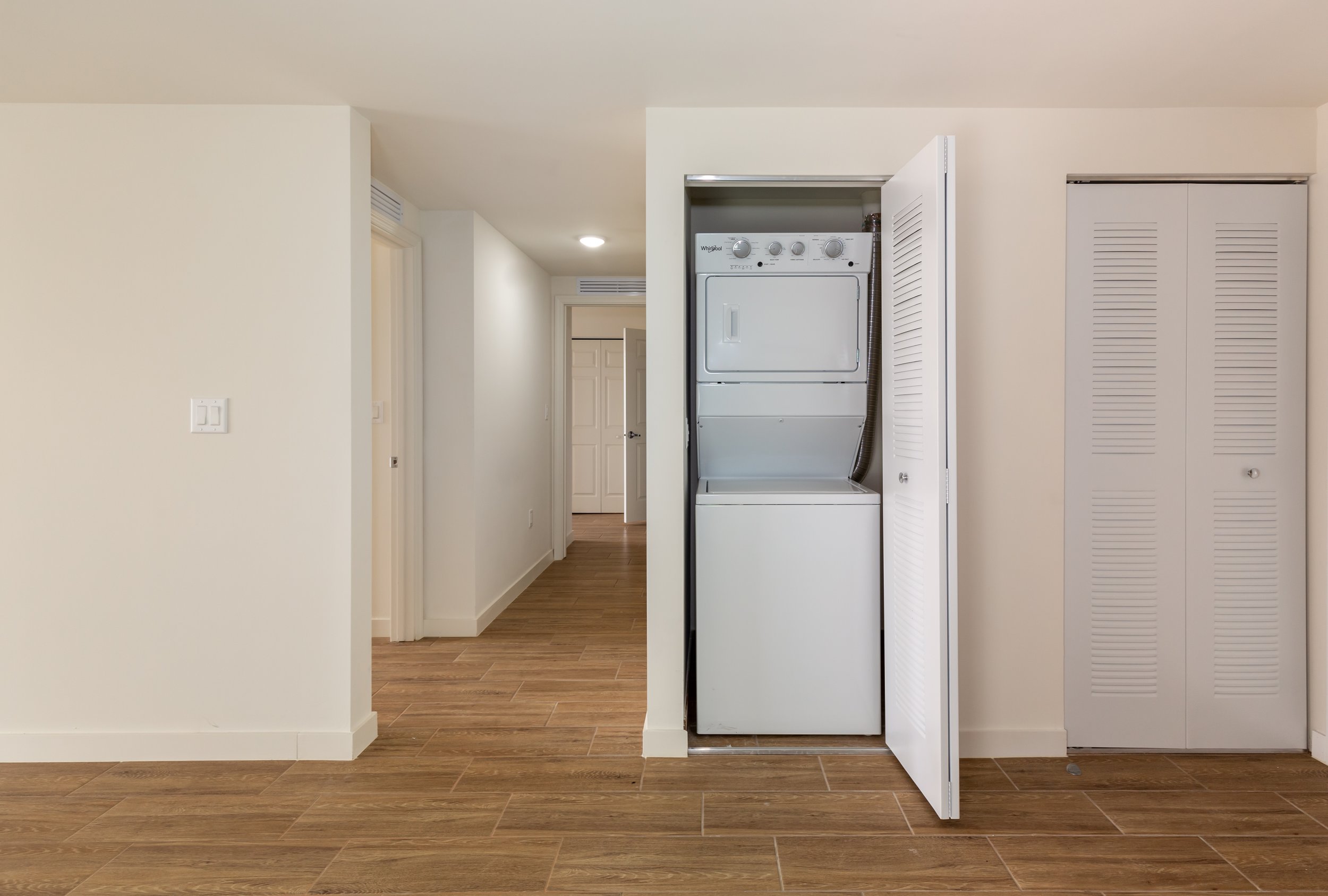 Residential unit - Hallway and Washer/Dryer